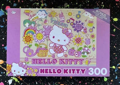 Hello Kitty 300 Piece Jigsaw Puzzle with Bonus Poster – 18” x 24” Complete - Image 1 of 4