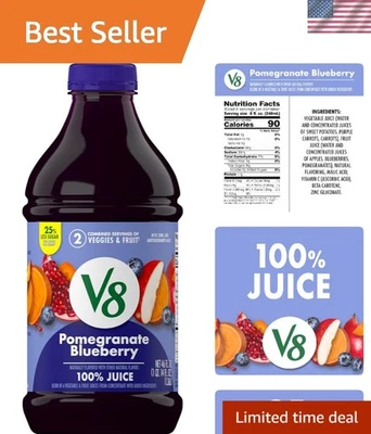 Mezcla nutritiva de jugo de arándano de granada - 46 OZ, ¡2 porciones de verduras! Foto 1 de 4