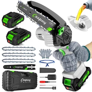 Mini Chainsaw Cordless,6 Inch Portable Electric Chainsaw with Automatic Oiler... - Bild 1 von 7