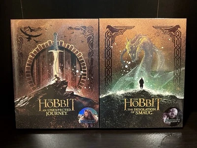 The Hobbit Unexpected Journey + Desolation Of Smaug Blufans Steelbook Full Slip - Image 1 of 3