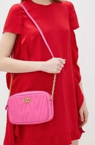 Stuart Weitzman Pink Quilted Leather Shoulder Bag Gold Hardware,$425 - Picture 1 of 20
