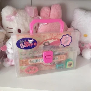 Littlest Pet shop super rare carry case stationary set + A SURPRISE G2 PET - Picture 1 of 5