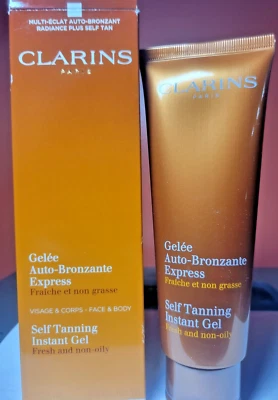 GEL INSTANTÁNEO AUTOBRONCEADOR CLARINS, fresco y no graso, 4,5 oz nuevo en caja Foto 1 de 4
