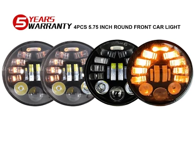 Faros LED redondos DRL Hi/Lo 4 piezas 5 3/4 5,75" para Dodge Coronet 1959-1974 Foto 1 de 4