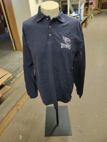 Officially Licensed NFL Game Day Tennessee Titans L/S Rugby Shirt NWT Vintage Cover