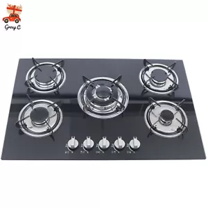 30" Stove Top Gas Cooktop Burner Kitchen Cooking LPG /Propane with 5 Burners New - Picture 1 of 24