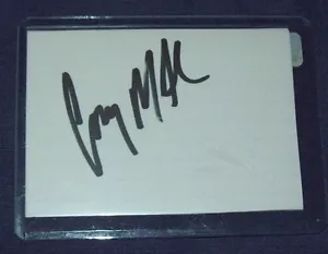 NHRA Top Fuel Diver Cory "Mac" McClenathan Hand Signed Index Card - Picture 1 of 2