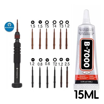 For iPhone 14/13/12/11/X/XS/XR/SE/7/8/6 PRO MAX Screwdriver Repair Tool Kit Set - Image 1 of 4