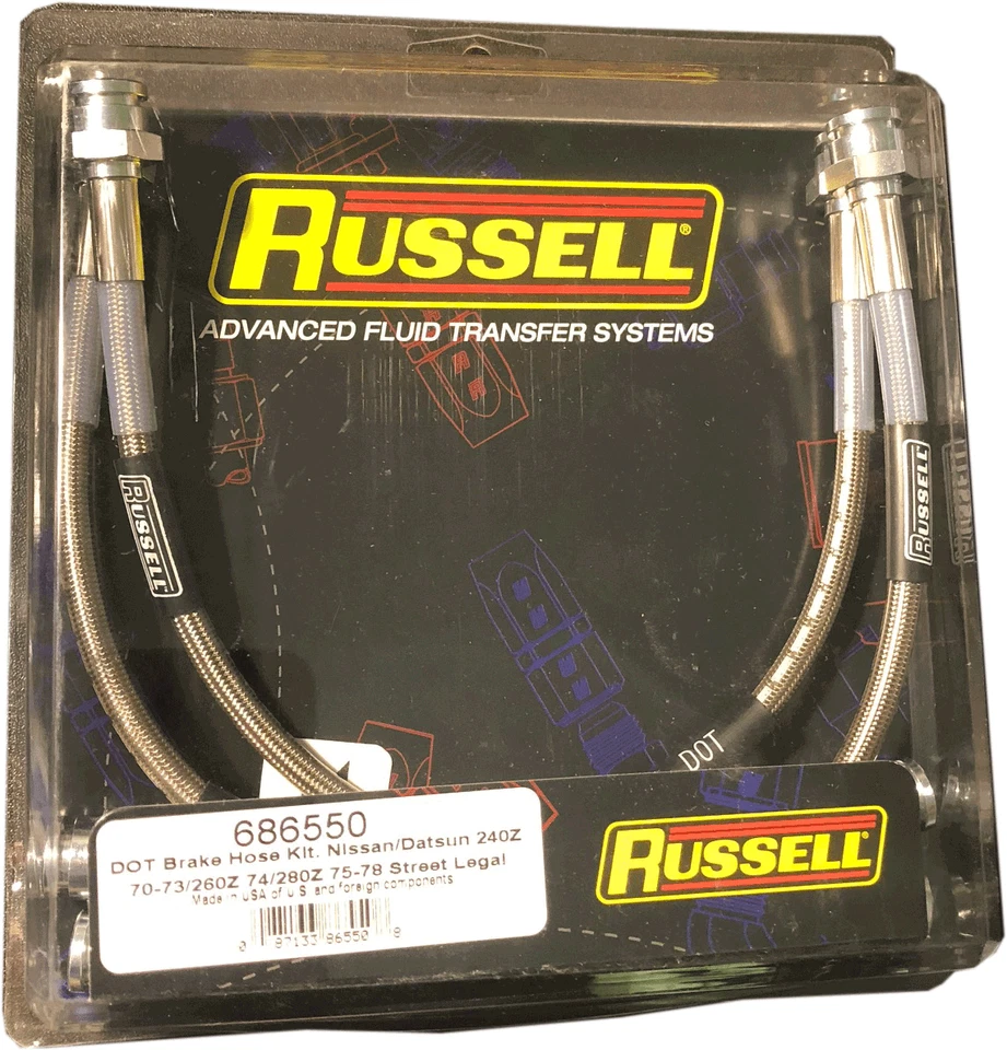 Russell 686550 Stainless Steel Brake Line kit Fits 70-78 240Z 260Z 280Z - Image 1 of 1