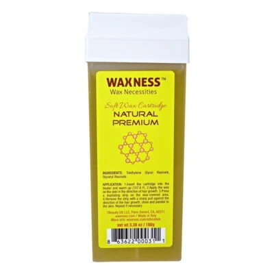 Waxness Wax Necessities Natural Premium Soft Wax Cartridge 3.38 oz 100g
