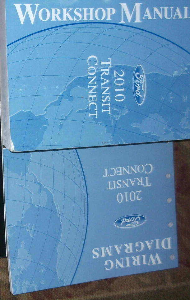 2010 Ford Transit Conectar Servicio Tienda Reparación Manual Juego OEM Con Ewd - Imagen 1 de 1