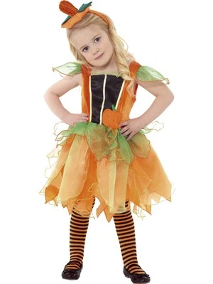 Halloween Girls Pumpkin Fairy Toddler Costume - Image 1 of 2