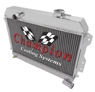 RS Champion 2 Row Radiator for 1968 - 1973 Datsun,Nissan 521 Pickup L4 Engine - Image 1 of 4