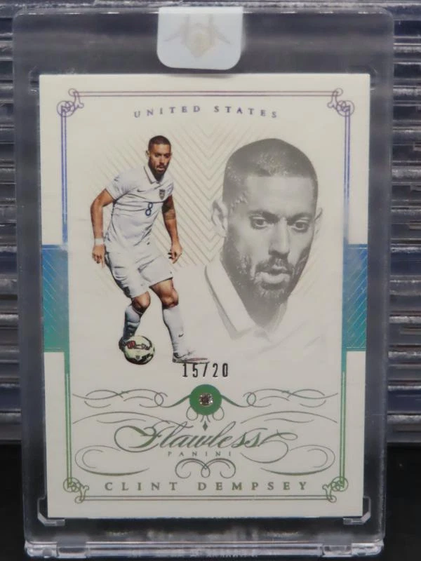 2015-16 Panini Flawless Clint Dempsey Base Diamond Gem #15/20 United States