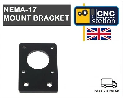 NEMA 17 MOUNT BRACKET FLATE 42MM X 60MM Nema 17 42mm Stepper Motor Mount Flat Bracket Plate Alloy CNC 3D Printer UK