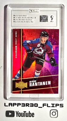 Mikko Rantanen 2015-16 Fleer Showcase Metal Universe Red PMG Rookie /150 TAG 9 - Image 1 of 3