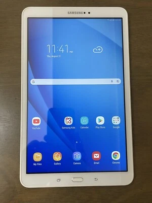 Tablet Samsung Galaxy Tab A SM-T580 10.1" 16GB, 2GB RAM Blanca. ¡Probado! Con soporte. Foto 1 de 4