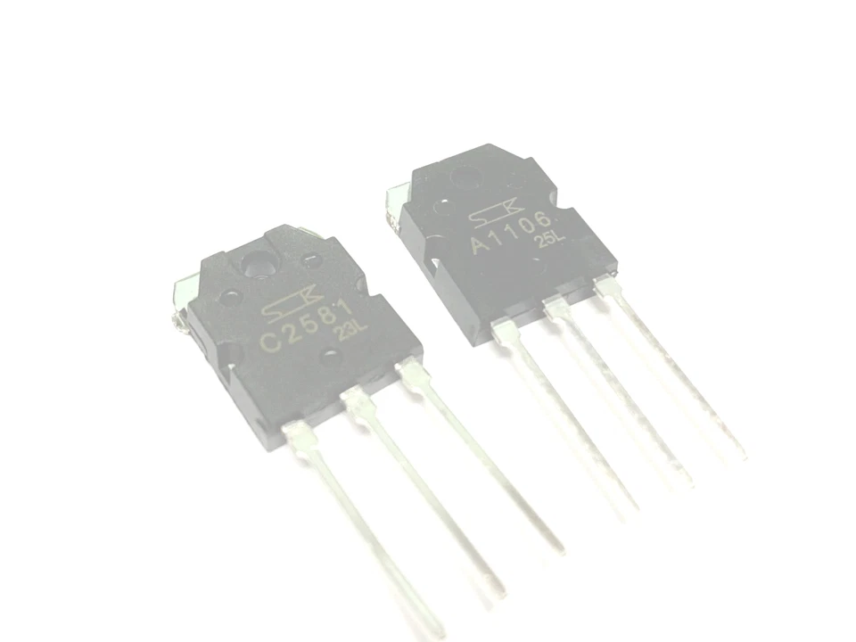 4 pares | Transistor 2SC2581 + 2SA1106 de silicona hundida NPN + PNP | Envío GRATIS A EE. UU. Foto 1 de 1