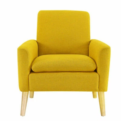 Modern Accent Fabric Chair Single Sofa Comfy Upholstered Arm Chair Living Room  - Image 1 of 4