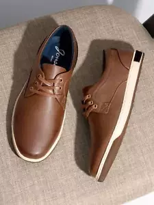 getrich25SHOESMALL Men's Casual Shoes Memory Foam Fashion Sneakers 3 Eyelets Bus - Picture 1 of 70