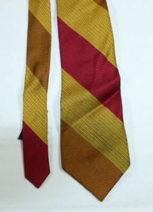 Corbata Penneys Towncraft ROCKABILLY 1960 acetato 59" x 3,5" vintage roja amarilla - Imagen 1 de 2