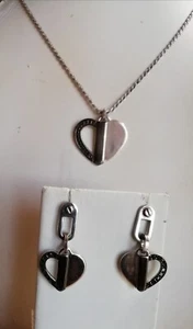Splendida parure in argento 925 FACCO gioielli Italy collana e orecchini cuore - Foto 1 di 24