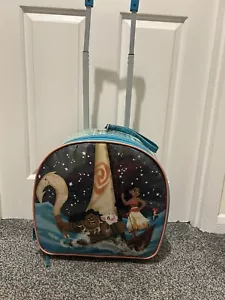 Official Moana Disney Store Rolling Suitcase Luggage Glitter Telescopic Handle - Picture 1 of 7