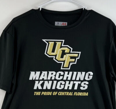 UCF Band Marching Knights Unisex Adult Small Dry Fit A4 Black T-shirt Citronaut - Image 1 of 4
