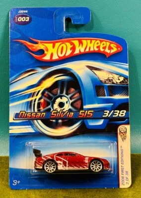 Hot Wheels 2006 First Editions Nissan Silvia S15 10 Spk Wheels Sealed In Card - Image 1 of 4