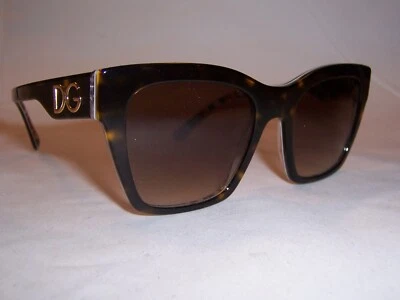 NEW DOLCE & GABBANA SUNGLASSES DG 4384 321773 HAVANA/BROWN GRADIENT AUTHENTIC - Image 1 of 4