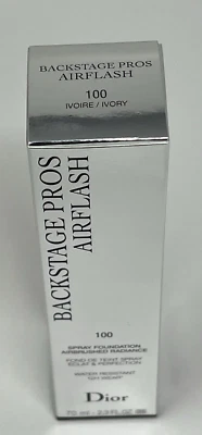 DIORSKIN AIRFLASH SPRAY FOUNDATION 70 ML/2.3 FL.OZ. #100 New In Box DISCONTINUED - Image 1 of 4