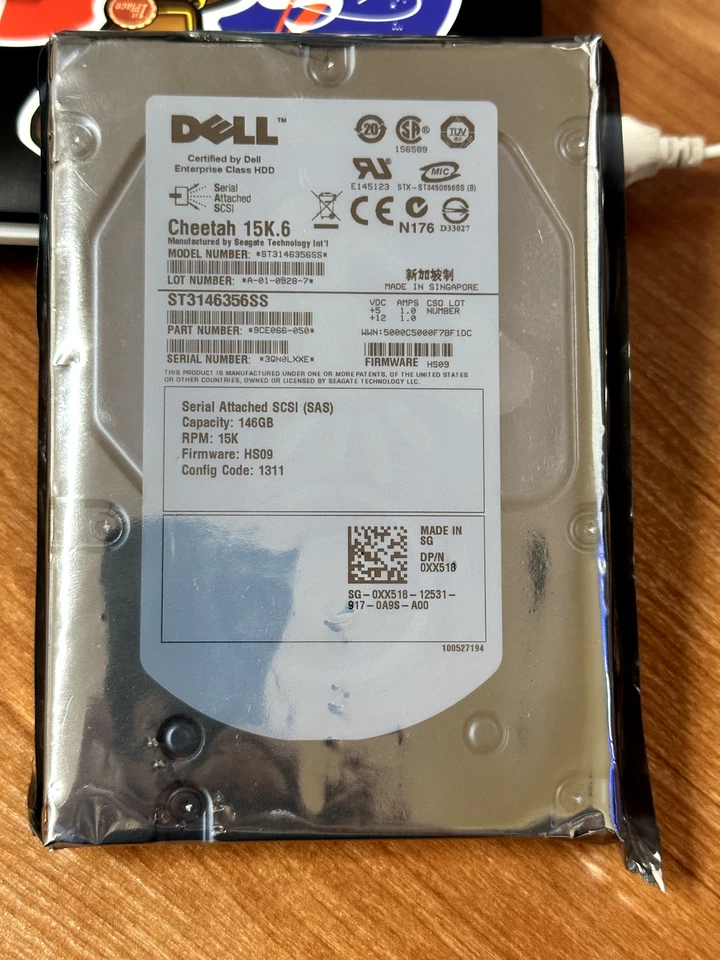 DELL CHEETAH 15K.6 146GB 15K 3Gb/s 3.5" SAS P/N: 9CE066-050 - Immagine 1 di 2