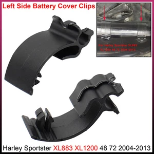Linke Seite Batteriedeckel Clips für Harley Sportster XL883 XL1200 48 72 2004-2013 - Bild 1 von 9