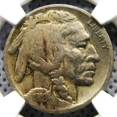 1919d Buffalo Nickel graded VG 8 by NGC - Image 1 of 4