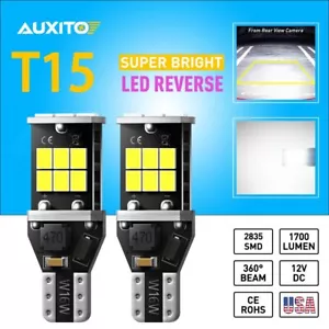 2X Error free W16W T15 Backup Reverse Light Bulb White LED for Audi A4 A6 Q7 A5 - Picture 1 of 12