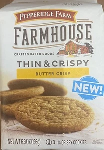 Pepperidge Farm FARMHOUSE Thin & Crispy Butter Crisp Cookies 6.9 oz Bag - Picture 1 of 3