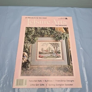 Leisure Arts The Magazine Vintage Cross Stitch Magazine April 1990 - Picture 1 of 4