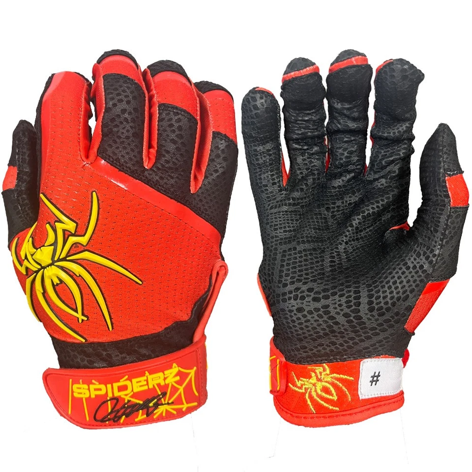 Guantes de bateo de béisbol/softbol Spiderz 2023 PRO Oneil Cruz para adultos Foto 1 de 1