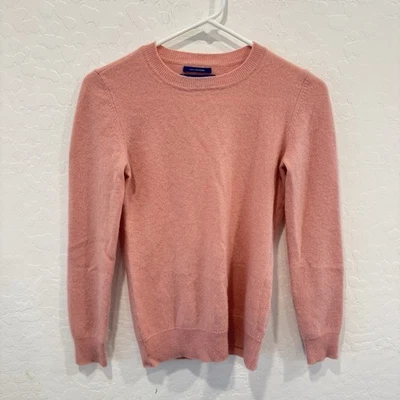 Apt. 9 Cashmere Sweater Womens XS Soft Pink Crew Neck Old Money Quiet Luxury - Image 1 of 4