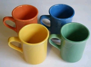Tazze Crestware colori primaverili 4" lotto di 4 tazze da tè caffè ristorante merce primavera - Foto 1 di 17
