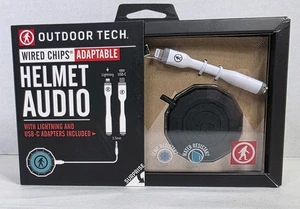 Outdoor Tech Wired Chips Adaptable Helmet Audio DJ Handsfree H2O/ Temp Resistant - Picture 1 of 18