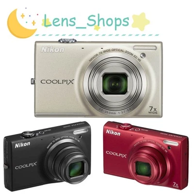 Nikon COOLPIX S6150 CCD Digital Camera 16MP 7x optical zoom, 2.7" LCD,Auto Focus - Image 1 of 4