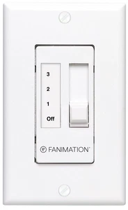 Fanimation CW7WH Ceiling Wall Control, Light for Use with Multiple Fans, White - Picture 1 of 1