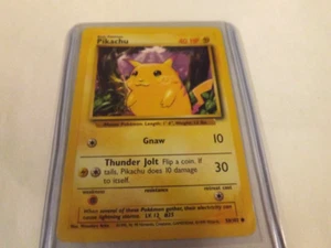 1995 96 98 POKEMON 1999 BASIC 58/102  PIKACHU IN VERY GOOD TO  EXCELENT CONDT - Picture 1 of 9
