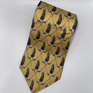 Tommy Hilfiger Tie Gold Blau Golftaschen Schläger USA - Bild 1 von 5