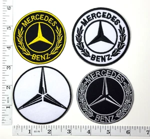 Juego de 4 parches bordados - Plancha - Autos - Carreras - NUEVO - Mercedes-Benz - Imagen 1 de 1