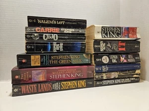 Lot of 13 Stephen King Vintage Paperback Book Collection Dark Tower, Stand, It - Picture 1 of 15