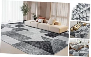 Area Rug,Washable Area Rug for Living Room,Ombre Low Pile Rug,Non-Slip Non - Picture 1 of 8