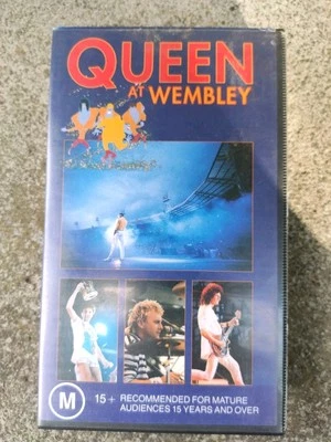 Queen Live At Wembley VHS Movie Video Cassette Tape Music - Image 1 of 3