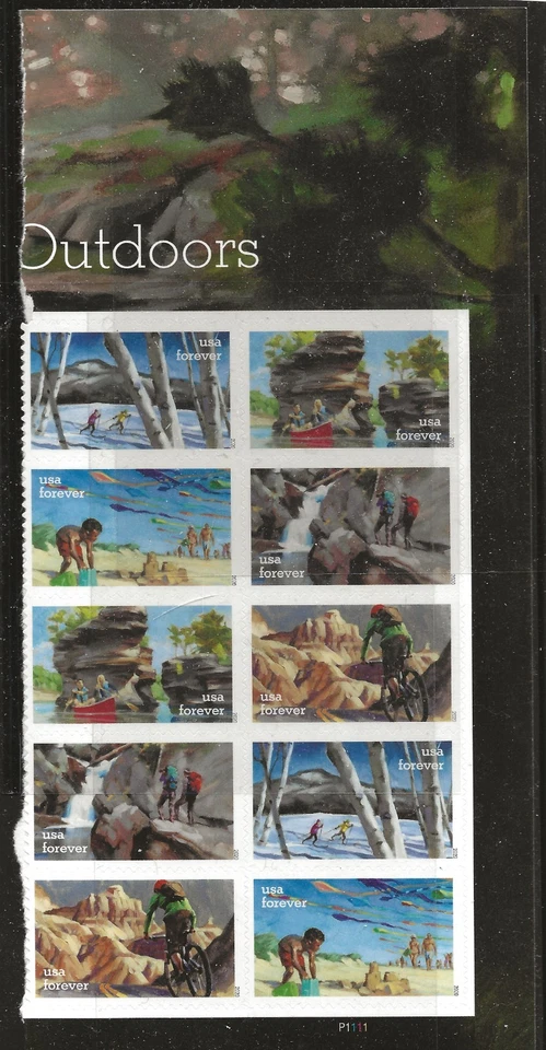 US Scott #5475-79, Plate Block #P1111 2020 Outdoors VF MNH - Image 1 of 1